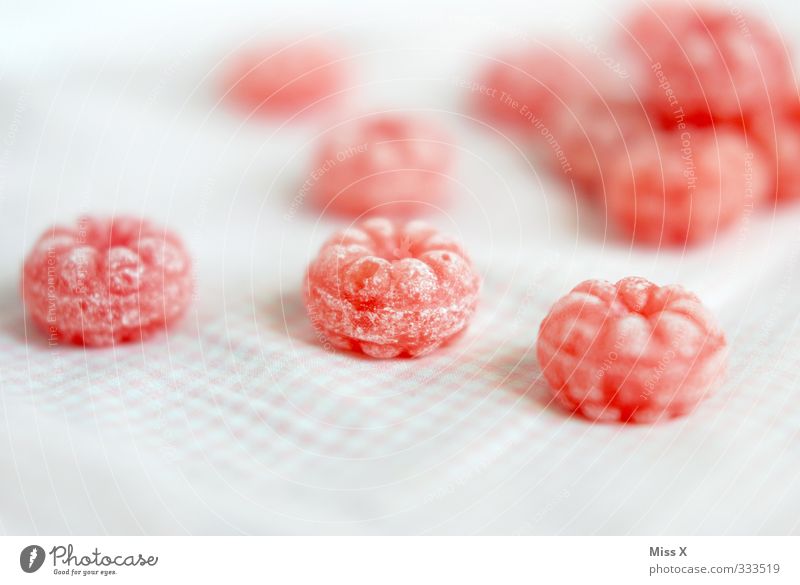 Bonbons* Lebensmittel Dessert Ernährung lecker süß rosa Süßwaren Himbeeren Farbfoto mehrfarbig Nahaufnahme Muster Menschenleer Schwache Tiefenschärfe