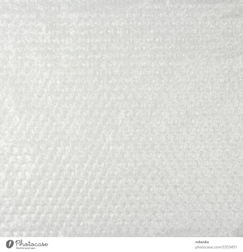 Textur der Luftblasenfolie Handwerk Verpackung Paket Kunststoff glänzend Sauberkeit weich weiß Schutz Air umhüllen Metallfolie blanko Hintergrund Material