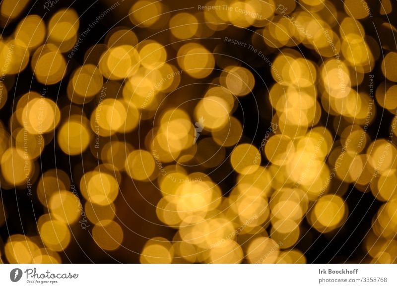 unscharfe Lichtreflexe zur Weihnachtszeit Kunst Lichter glänzend leuchten ästhetisch gelb Freude Warmherzigkeit Energie Idee Reflexion & Spiegelung Farbfoto