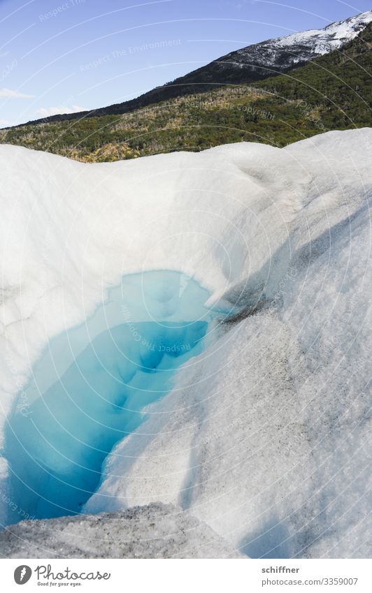 Klimawandel  Gletscher Perito Moreno Gletschereis Gletscherschmelze Gletschersee Eis Wasser gletscherwasser Gebirge Anden Patagonien Perito moreno
