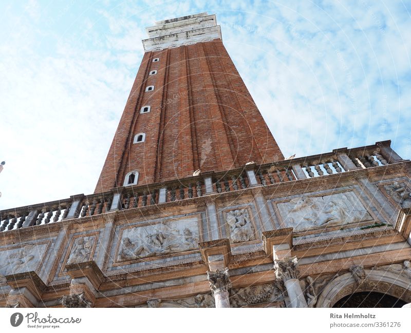 Campanile di San Marco, Venedig, Italien Architektur Turm Marktplatz Campanile San Marco ästhetisch außergewöhnlich Bekanntheit gigantisch hoch Originalität
