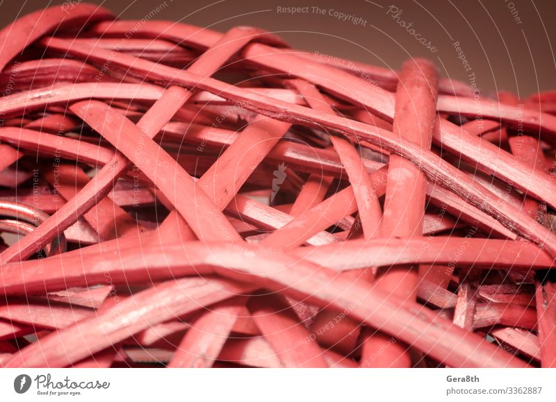 rotes Holz-Rattan-Makro in Nahaufnahme Familie & Verwandtschaft Kommunizieren natürlich Farbe Kontakt Hintergrund Bucheinband binden schließen Kombination
