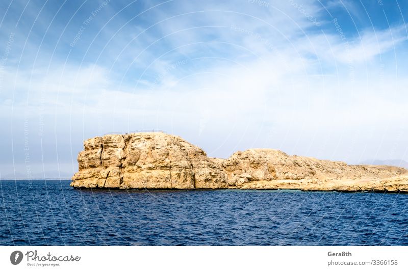 Ägypten Sharm El Sheikh Südsinai Rotes Meer Blick auf die Felsen Ferien & Urlaub & Reisen Sommer Wellen Tapete Landschaft Himmel Wolken Horizont Schönes Wetter
