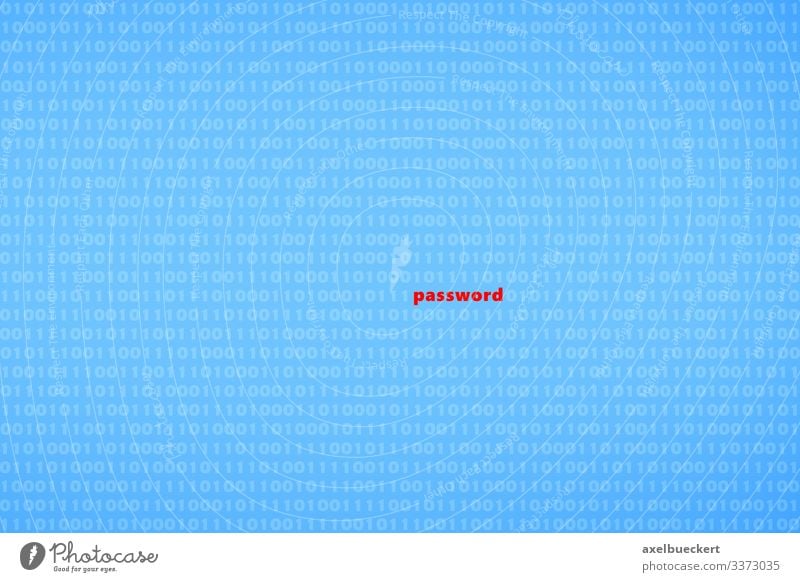Passwort inmitten von Binärcode - Datendiebstahl Kennwort Cyberkriminalität hacking Passwortsicherheit Phishing Hacker Computer Software Technik & Technologie