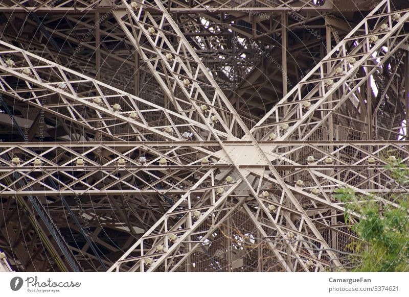 Metallgewirr Bauwerk Architektur Sehenswürdigkeit Linie fantastisch historisch stark braun grau grün Reisefotografie Paris Farbfoto Außenaufnahme Detailaufnahme