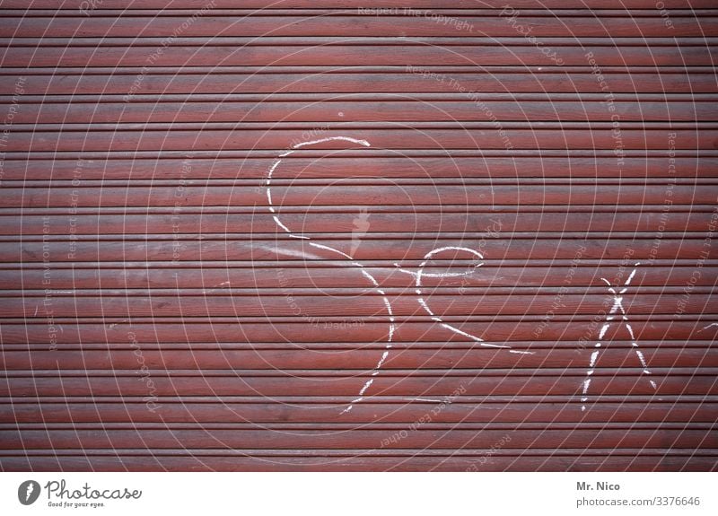 Sex Rolladen geschlossen Fenster Sicherheit Graffiti Buchstaben Streifen dreckig Schriftzeichen Typographie Pubertät Sexuelle Neigung Sexualität bizarr Liebe