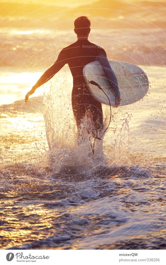 1500. Lifestyle elegant Stil exotisch Freizeit & Hobby Kunst ästhetisch Zufriedenheit Fitness sportlich Extremsport Surfen Surfer Surfbrett Surfschule Gold