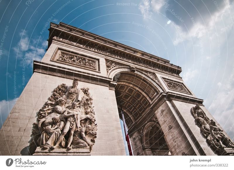 Gleitzeit, Frechheit, Bequemlichkeit! Paris Frankreich Hauptstadt Bauwerk Gebäude Architektur Tor Sehenswürdigkeit Wahrzeichen Arc de Triomphe gigantisch