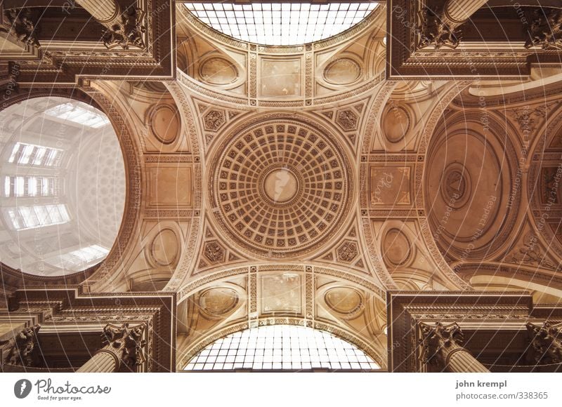 Panthéon Paris Frankreich Hauptstadt Kirche Dom Bauwerk Gebäude Architektur ruhmeshalle krypta Grabgewölbe Grabkammer Kuppeldach Decke Deckengewölbe