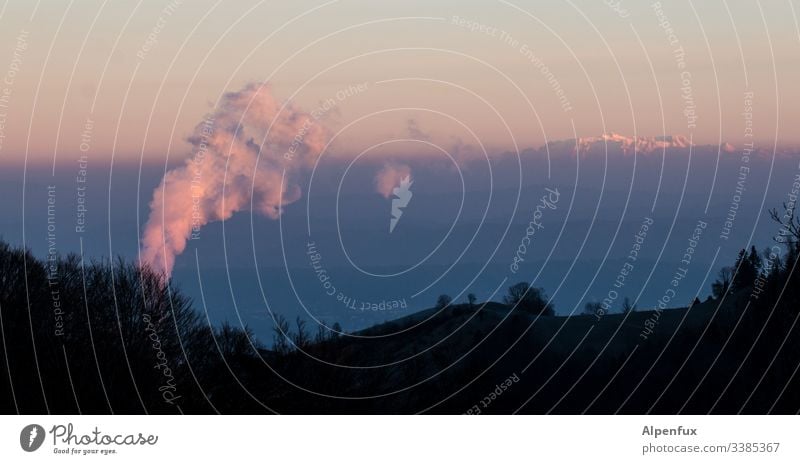 Bäh! | Umweltverschmutzung Außenaufnahme Menschenleer Natur Umweltschutz Klimawandel Industrie Kohlekraftwerk Energiekrise Energiewirtschaft Farbfoto Rauch
