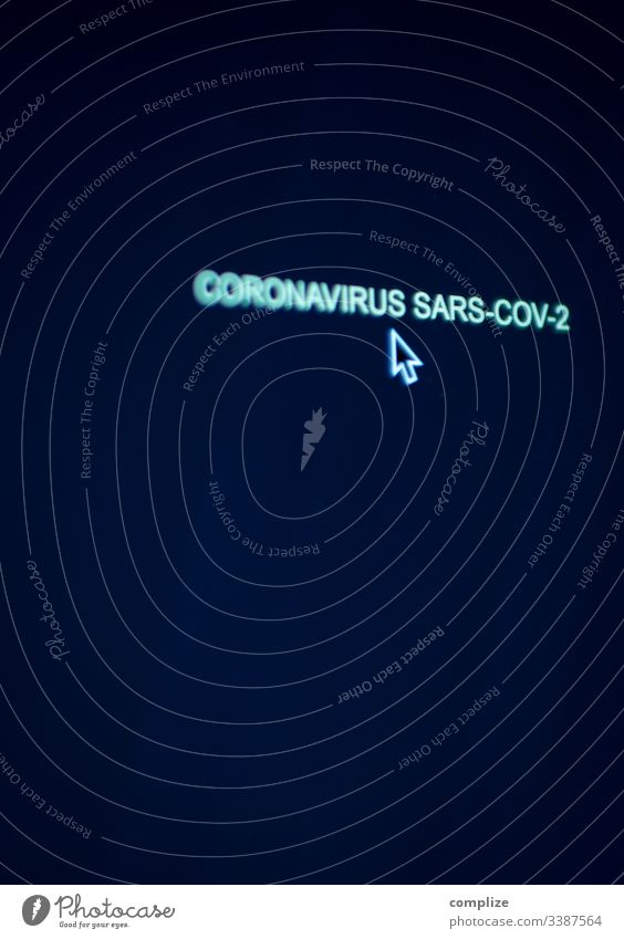 Coronavirus Computer Screen mit Cursor computer Virus sars corona Medizin Arzt ansteckungsgefahr anstecken Schutz Schutzmaske bildhintergrund Text Fragen
