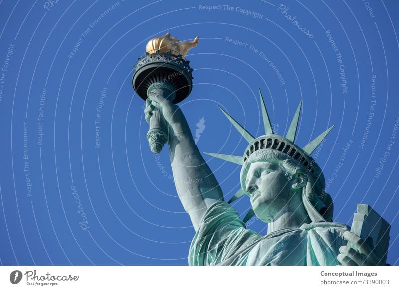 Freiheitsstatue, New York City, New York, USA amerika Amerikaner Großstadt berühmt Selbstständigkeit Dame Wahrzeichen Manhattan Denkmal neu nyc Statue Symbol