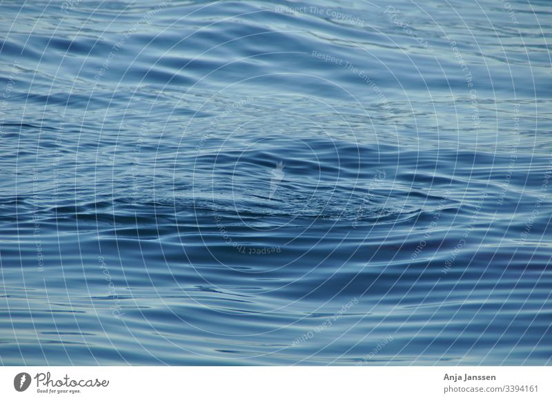Nur der blaue Ozean mit kleinen Wellen Meer MEER winken Wasser tief Natur Hintergrund Textur Rundwellen kreisen
