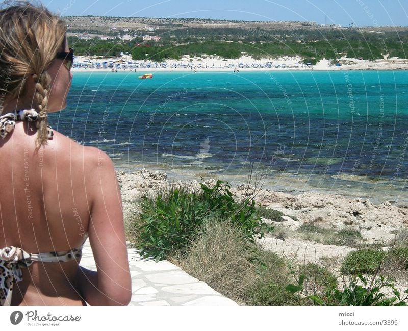 Go to the beach Zypern Strand Meer Bikini Ferien & Urlaub & Reisen Europa Natur Sonne Sand