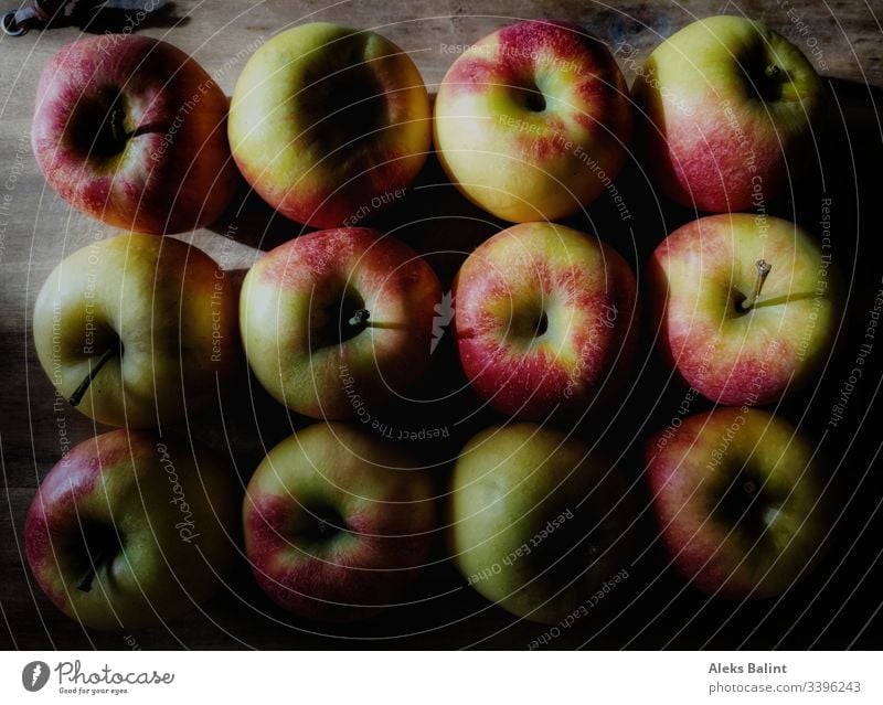 Äpfel Apfel Gesundheit lecker Frucht frisch Lebensmittel Vegetarische Ernährung Vegan rot saftig süß