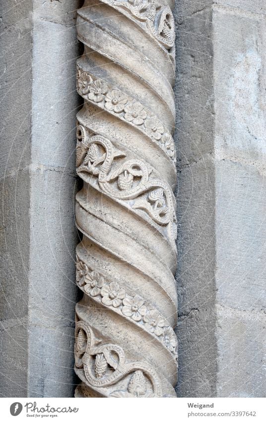 Säule Kirche gotisch Portal Stein steimetz Architektur Farbfoto Wahrzeichen