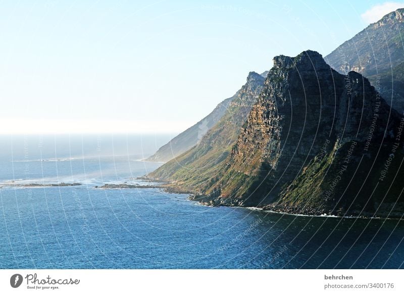herausragend imposant wunderschön beeindruckend Kaphalbinsel Kapstadt Natur Felsen Ferien & Urlaub & Reisen Ferne Ausflug Landschaft Wasser Himmel Horizont