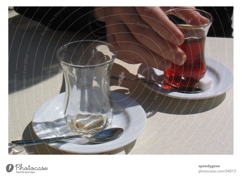 Türkischer Tee trinken Türkei Ferien & Urlaub & Reisen Ernährung Cay Glas