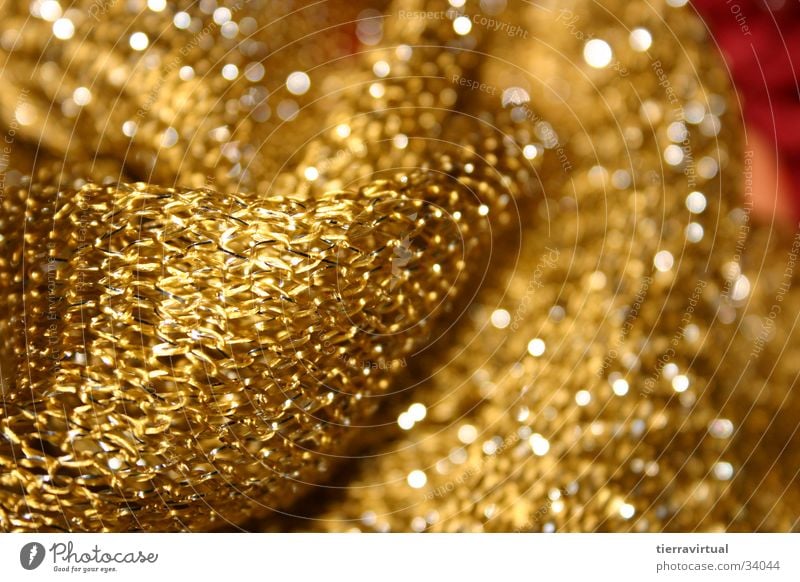 Oro gelb Stoff glänzend gold Webart Detailaufnahme Umzug (Wohnungswechsel) Rasterfeld