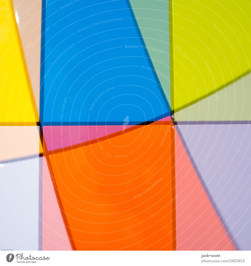 Linien, Farben doppelt gedoppelt Design Strukturen & Formen abstrakt Muster Experiment mehrfarbig Pop-Art Doppelbelichtung Inspiration Hintergrundbild