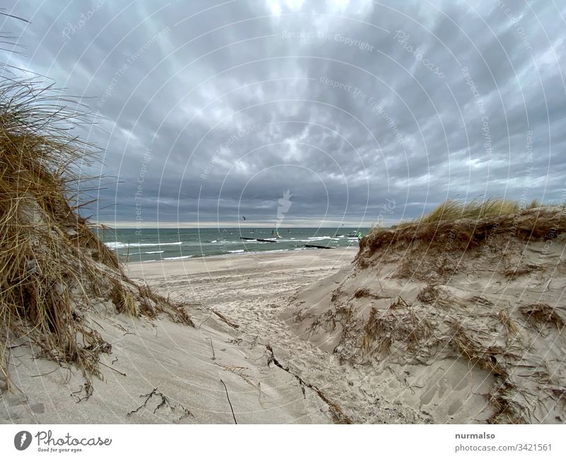 Virtuelle Reise ostsee meer strand wetter spaziergang wellen sand wellenbrecher strandgrass himmel wolken salzwasser wind urlaub ferne sport joggen luft
