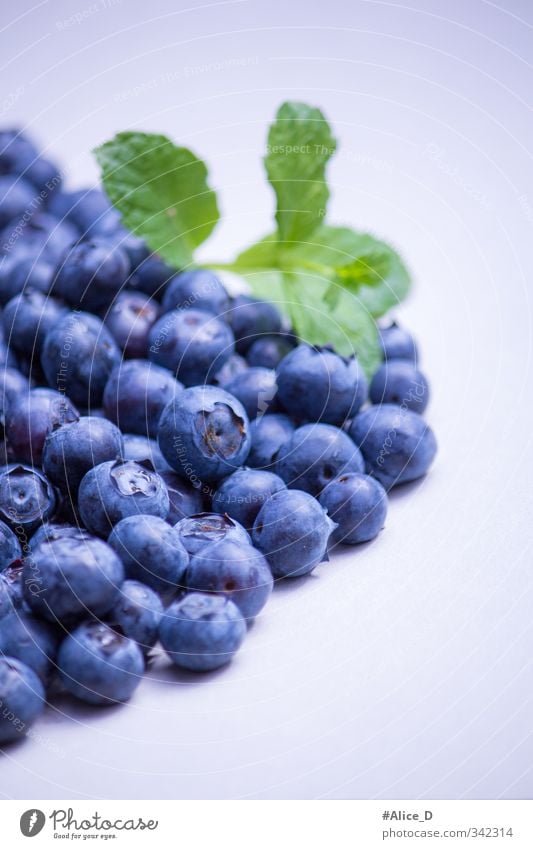 Heidelbeeren Lebensmittel Frucht Dessert gesund Ernährung Frühstück Diät Gesunde Ernährung Essen blau violett Farbfoto Innenaufnahme Nahaufnahme