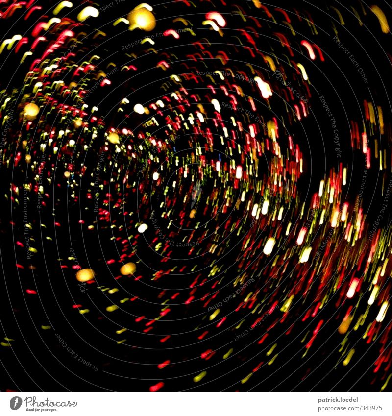 #100 - Ready for Warp Drive Kunst Bewegung gelb rot schwarz Schwindelgefühl durcheinander Weltall Fotografie Stream Science Fiction Verwirbelung Farbfoto
