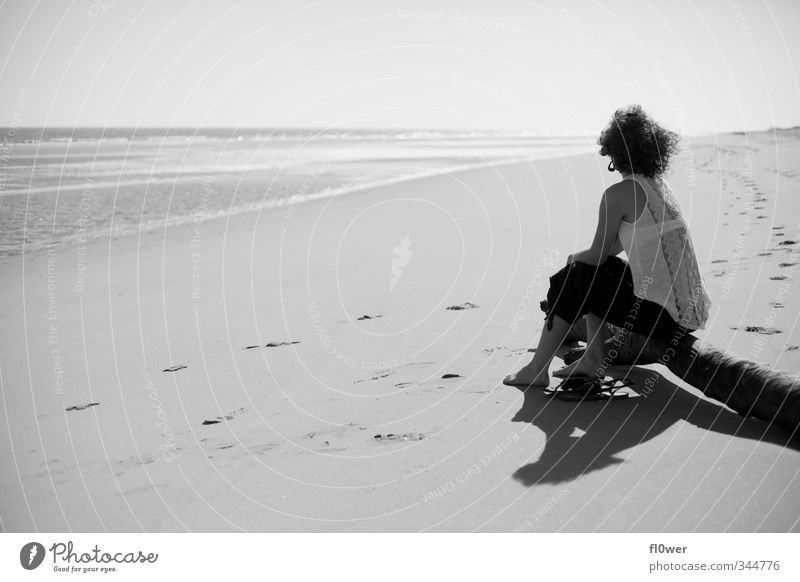 die weizen des ozeans schön Ferien & Urlaub & Reisen Strand Mensch feminin Mädchen Junge Frau Jugendliche Erwachsene Körper 1 Natur Landschaft Sand Wasser Sonne