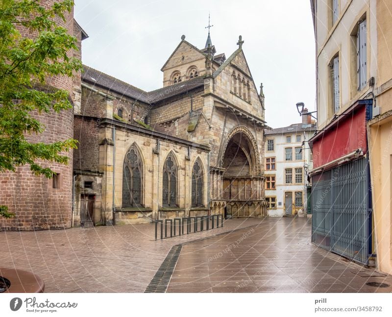 Basilika Saint-Maurices in Epinal basilika saint-maurice kirche Eingang Tor epinal vogesen Frankreich architektur Stadt siedlung französisch Haus Gebäude
