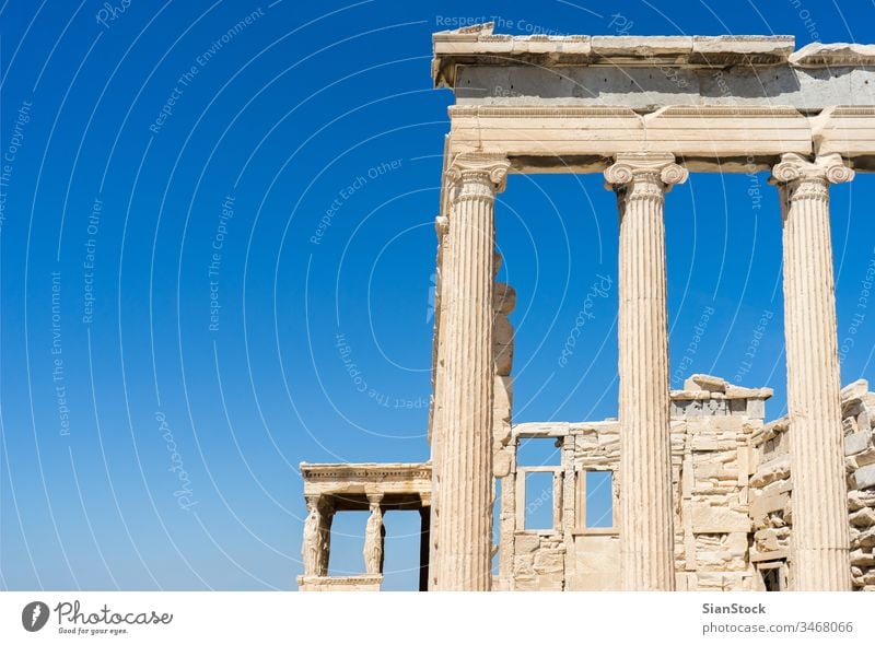 Parthenon-Tempel. Akropolis in Athen, Griechenland antik Gebäude berühmt Architektur Wahrzeichen Klassik Tourismus Zivilisation Europa Historie Denkmal Murmel