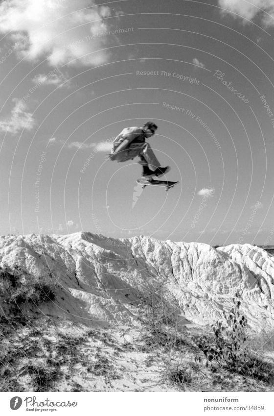 Jump High springen Sport Skateboarding Berge u. Gebirge Air hoch Trick Jump