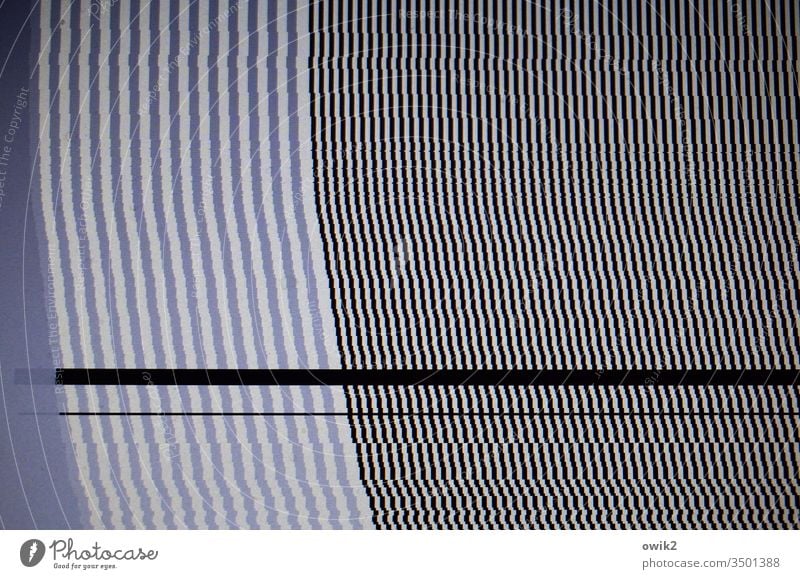 Computerpanne Muster Struktur Streifen Linien grau parallel viele unklar rätselhaft dünn Ordnung gebogen einheitlich Strukturen & Formen abstrakt Menschenleer