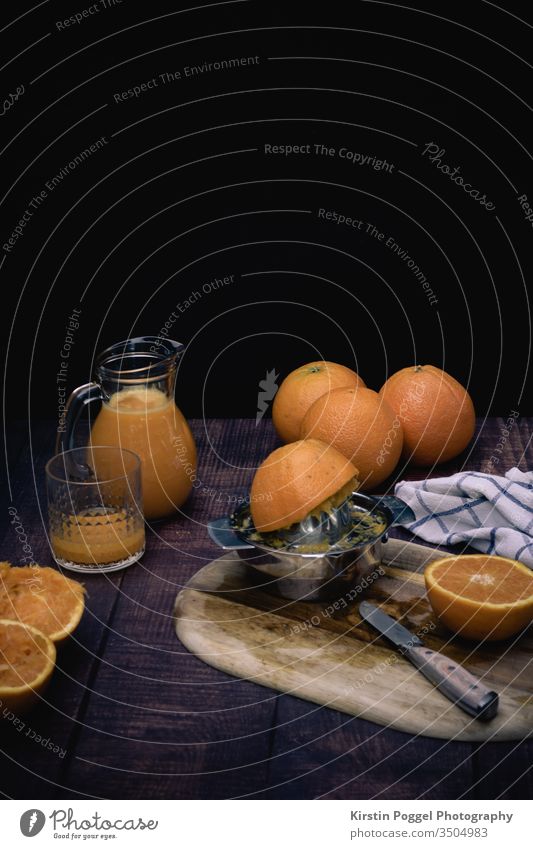 Orangen - frisch gepresst Healthy orangen obst vitiamine frühstück Frucht Lebensmittel Gesundheit süß Gesunde Ernährung Foodfotografie lecker