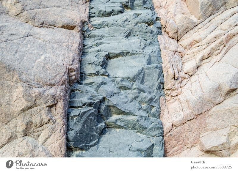 Texturmuster Stein Stein Gestein Nahaufnahme detailliert Hintergrund Knüppel Risse Geologie Berge u. Gebirge Berge Hintergrund Bergmuster natürlich Natur alt