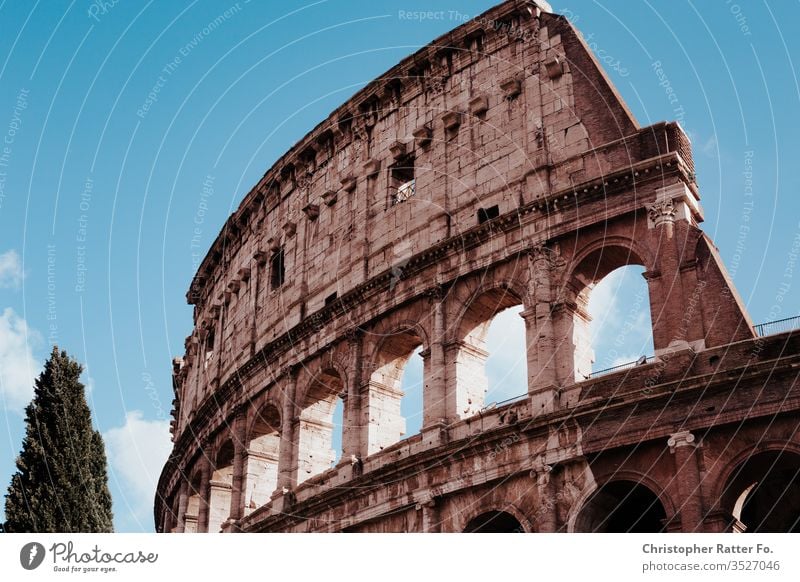 Kolosseum von Rom im Sonnenlicht Reise Italien Tourismus Ferien & Urlaub & Reisen Außenaufnahme Gelassenheit Ausflugsziel Reisefotografie Süden Farbfoto