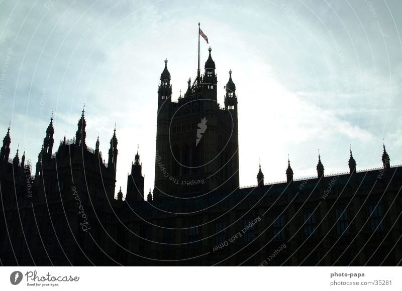 houses of p Houses of Parliament Gegenlicht England Regierungssitz Architektur themse-seite Turm