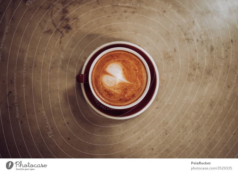#AS# Ein Herz für Kaffee Morgenmuffel Detailaufnahme Kaffeetisch Barista Latteart lecker Heißgetränk Kaffeepause Kaffeetrinken Kaffeetasse Tasse Frühstück Café