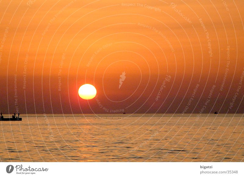 Sonnenuntergang Meer Abendsonne Karibisches Meer