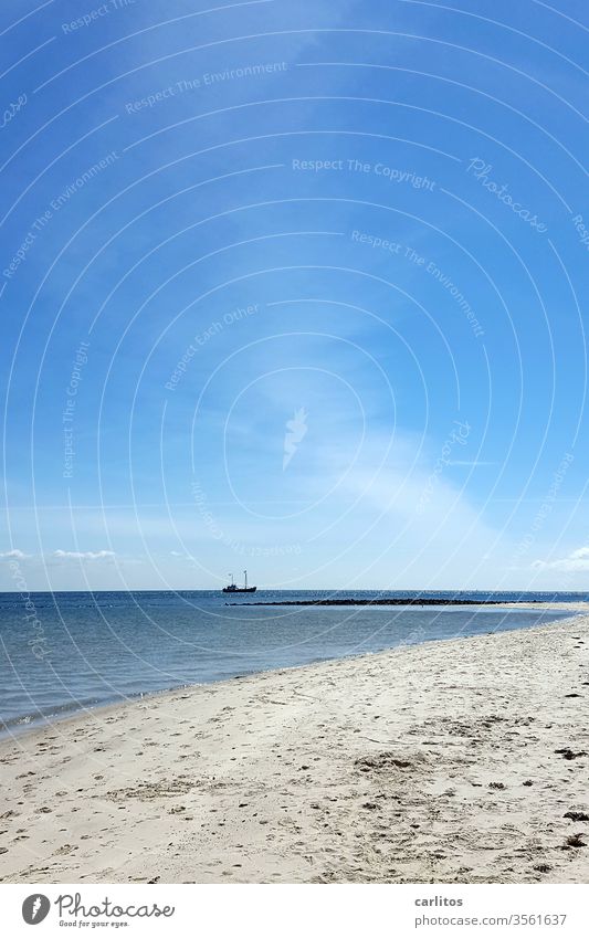 Nordsee | Sylt  (schön frisch) List Strand Küste Sand Meer Ferien & Urlaub & Reisen Sommer Menschenleer Außenaufnahme Insel Natur Himmel blau Schönes Wetter