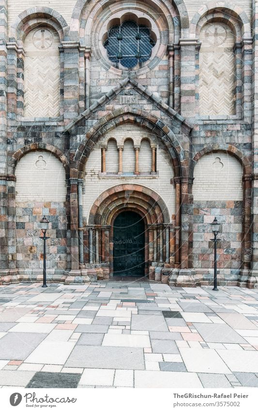 Kircheneingang sehenswert Dom Ribe Dänemark Sehenswürdigkeit Religion & Glaube Wahrzeichen Architektur Bauwerk Menschenleer Gebäude Steine Kunst