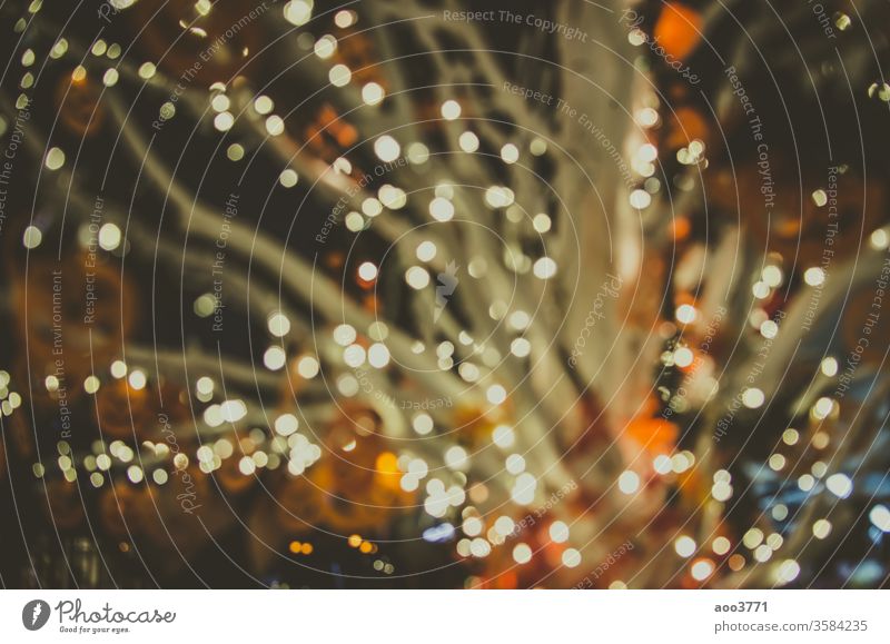 Bokeh Jahrgang abstrakt Kunst Hintergrund schwarz Postkarte Weihnachten Farbe Dekoration & Verzierung defokussiert Design Glamour Glitter glühen gold Glück
