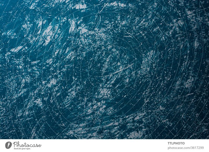 abstrakter blauer Hintergrund mit weißer Farbe Künstler Kulisse - künstliche Szene Holz