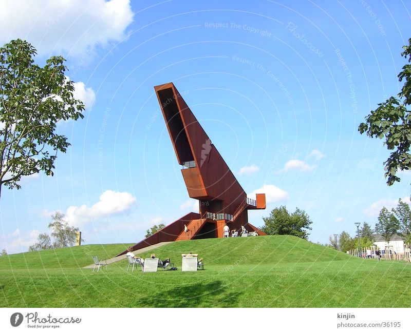 Luxemburger Denkmal auf der LGS Trier Architektur Metall modern Landesgartenschau Natur