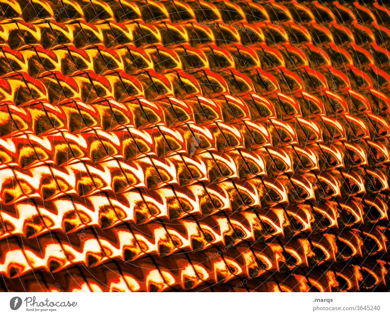 Scheibe orange Glas Fenster Strukturen & Formen Muster schwarz abstrakt Hintergrundbild Licht leuchten