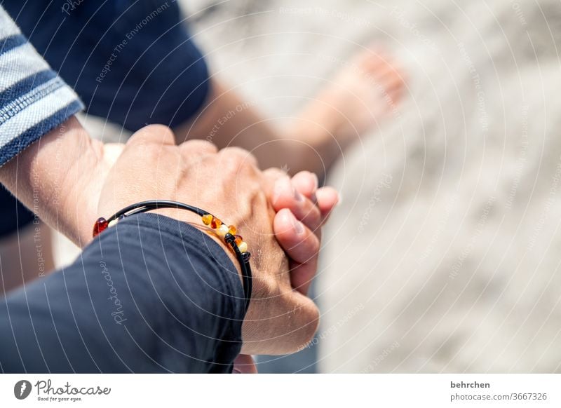 hand in hand am strand beschützen festhalten Finger Gefühle Zufriedenheit Geborgenheit Glück Zusammensein gemeinsam nähe Vertrauen Sicherheit Schutz Hand