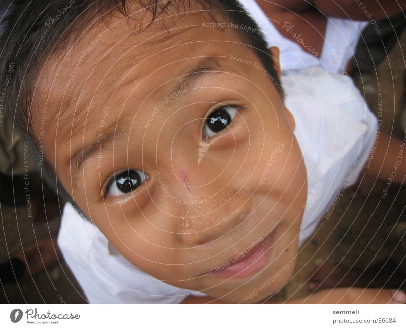 Thai Kid Kind Thailand Junge Mann Auge Gesicht