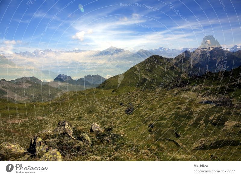 gedoppelte Berge Alpen Berge u. Gebirge Himmel Österreich Aussicht Ferien & Urlaub & Reisen wandern Gipfel Panorama (Aussicht) Natur Landschaft Ausflug Wolken
