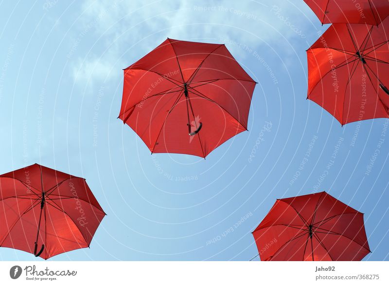 Red Umbrella Lifestyle elegant Stil Freizeit & Hobby Spielen Luftballon Tropfen Regenschirm Lebensfreude Leichtigkeit Tourismus Regenwasser Regenbogen