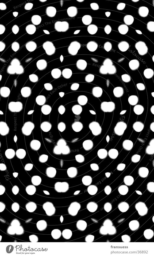 Struktur No.1 Kaleidoskop Muster Fototechnik schwaz-weiß