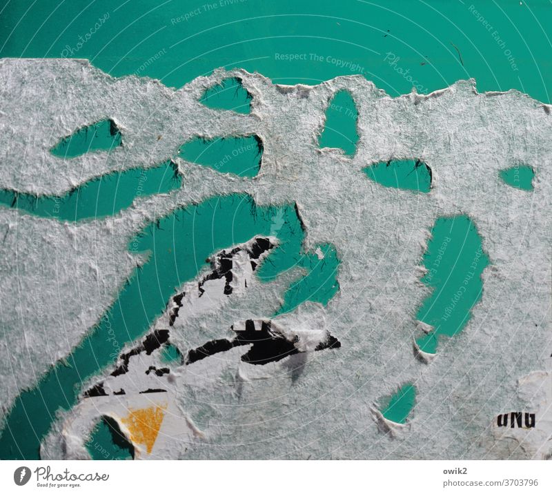 Neuseeland Papier Reste Löcher abgekratzt Spuren abstrakt Landschaft blick von oben Vogelperspektive Draufsicht Seen Wasseroberfläche Ufer Strukturen & Formen